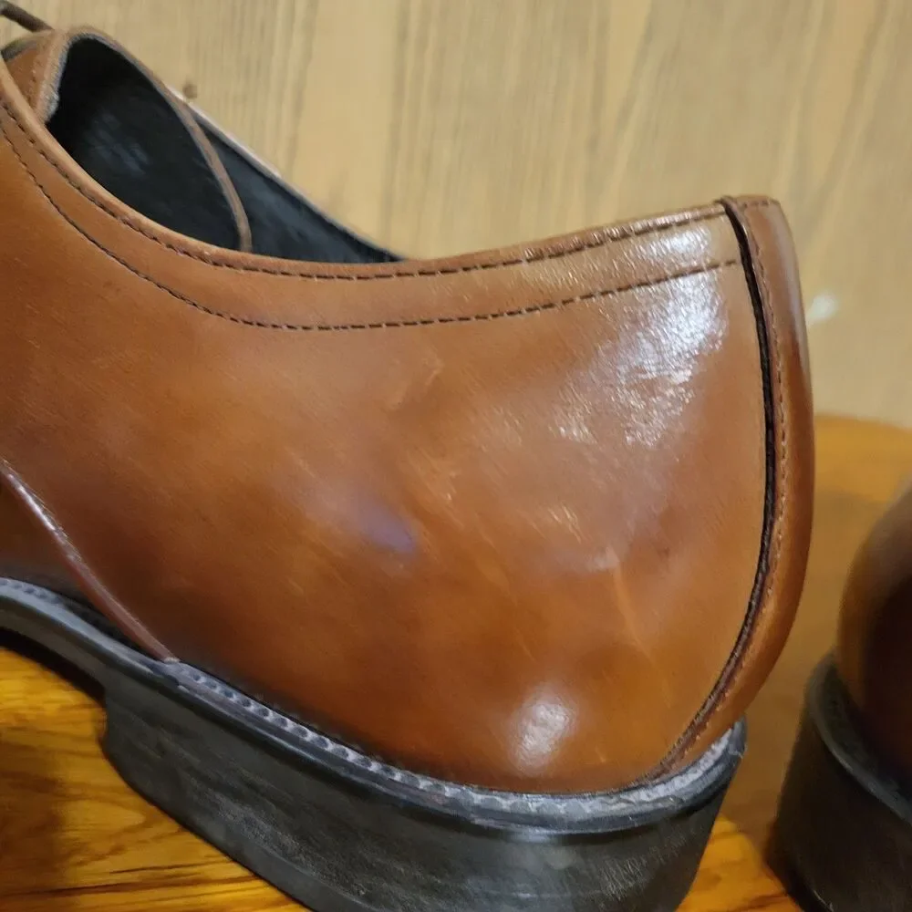 Stacy Adams Logan Cognac Toe 25132-221 Size 8M Men’s